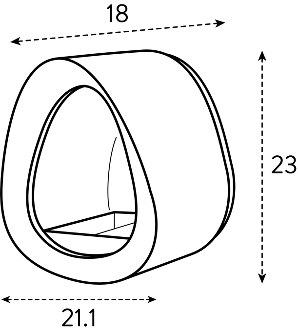 essential vogelfutterhaus 18cm faseriges grau